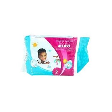 Allido couches bébé 3-6kg x5