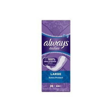 Always dailies protège-lingeries parfumés Large x26 serviettes