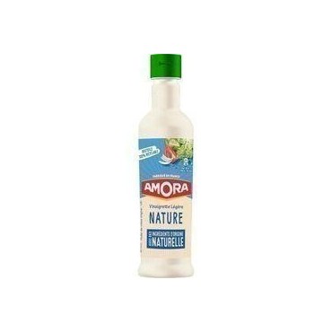 AMORA Vinaigrette légère nature, ingrédients d'origine naturelle 38cl
