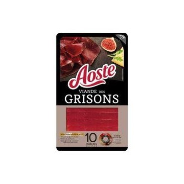 Aoste viande des grisons 10 tranches 80 g