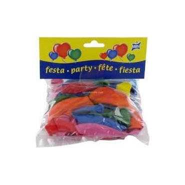 Assortiments de 20 ballons en couleur 25cm
