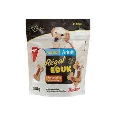 Auchan Adult/Junior snacks Régal'Eduk à la volaille pour chiens et...