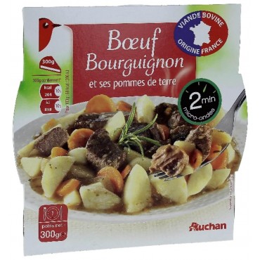 Auchan bœuf bourguignon 300g