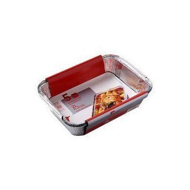 Auchan Barquettes aluminium plates avec couvercles 2lx5 5 barquettes