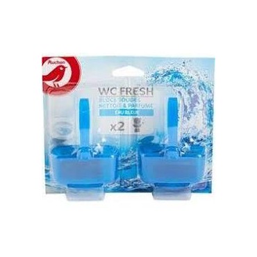 Auchan bocs solides WC fresh eau bleue x2