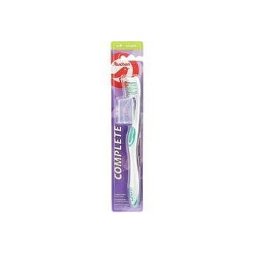 Auchan brosse à dents complete souple avec protège tête x1