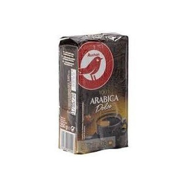 Auchan café torréfié moulu 100% Arabica doux 250 g