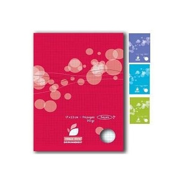 Auchan cahier piqure 17x22 96 pages