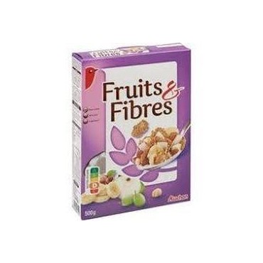 Auchan céréale fruits & fibres 500 g