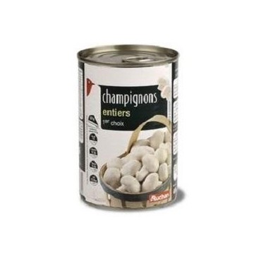 Auchan champignons entiers