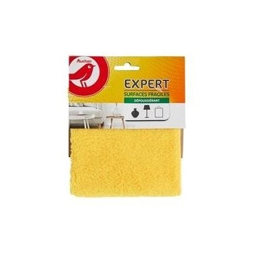 Auchan chiffon Expert dépoussiérant & nettoyant surfaces fragiles x1