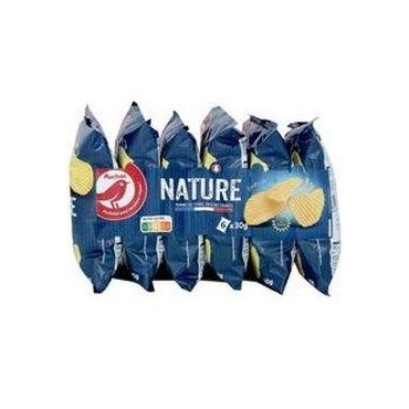 Auchan chips pomme de terre extra craquant 6x30 g