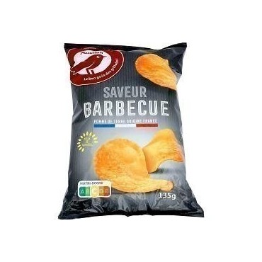 Auchan chips saveur barbecue 135g