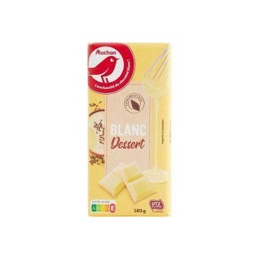 Auchan chocolat blanc dessert 180g