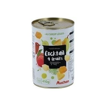 Auchan cocktail 4 fruits 250g