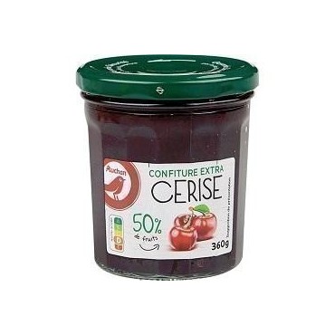 Auchan confiture extra cerise 360g