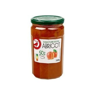 Auchan confiture extra d'abricots 730g