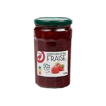 Auchan confiture extra fraise 730g