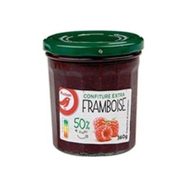 Auchan confiture extra framboise 360 g