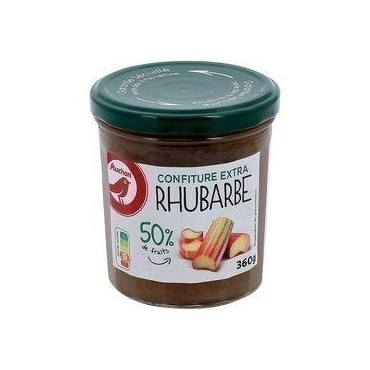 Auchan Confiture Extra Rhubarbe 360G