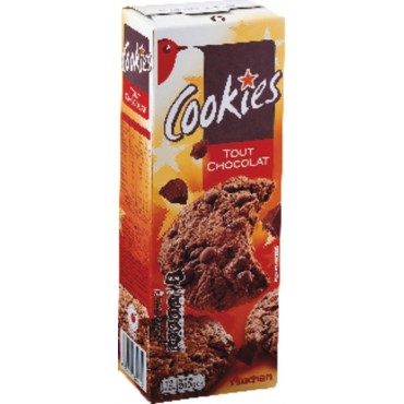 Auchan cookies tout chocolat 200g