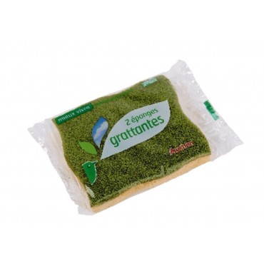 Auchan éponges grattantes x2