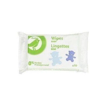 Auchan Essentiel lingettes bébé x70