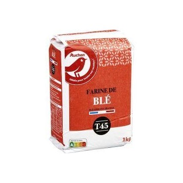 Auchan farine de blé t45
