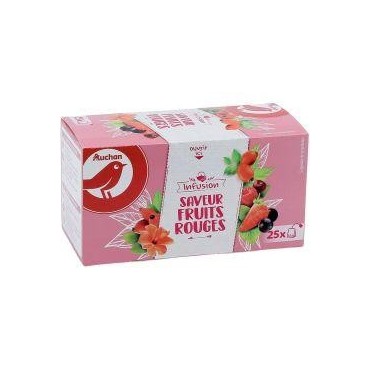 Auchan infusion fruits rouges x 25 38G