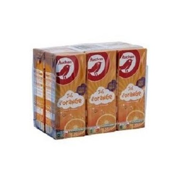 Auchan jus d'orange à base de concentré 6x20cl
