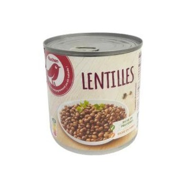 Auchan lentilles préparées 400g