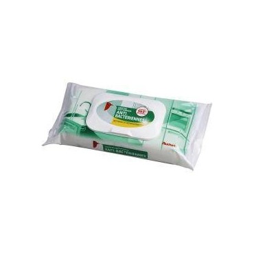 AUCHAN Lingettes multi-surfaces antibactériennes 40 lingettes
