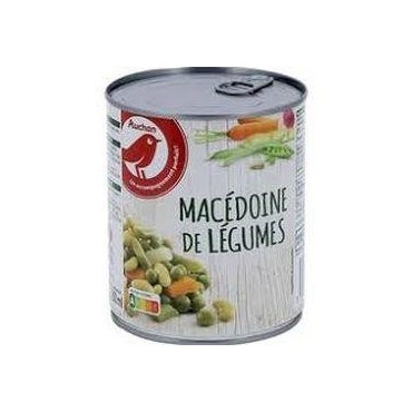 Auchan macédoine de légumes 265g
