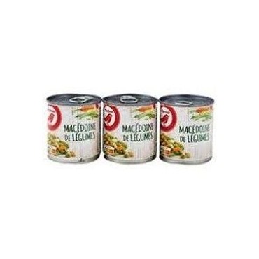 Auchan macédoine de légumes 3x200 g