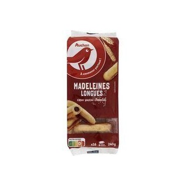 Auchan Madeleines Long Choco 24