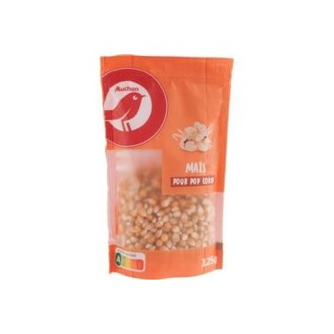 AUCHAN Maïs pour pop corn 125g