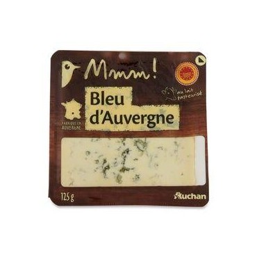 AUCHAN MMM! Bleu d'Auvergne AOP 125g