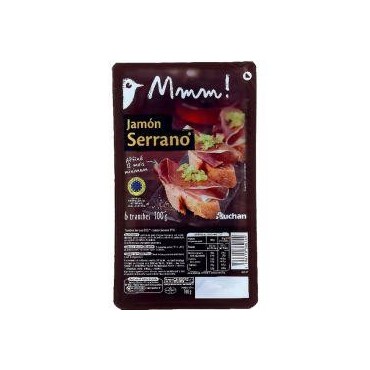 Auchan Mmm! jambon Serrano 6 tranches 100 g