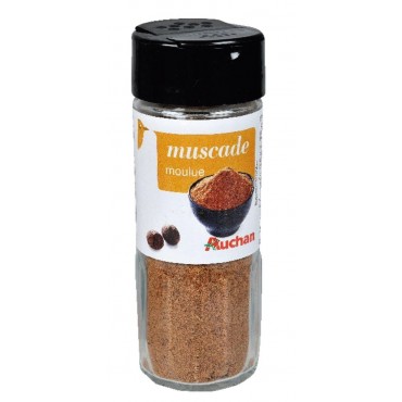 Auchan muscade moulue 40g