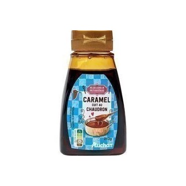 AUCHAN Nappage dessert caramel 210g
