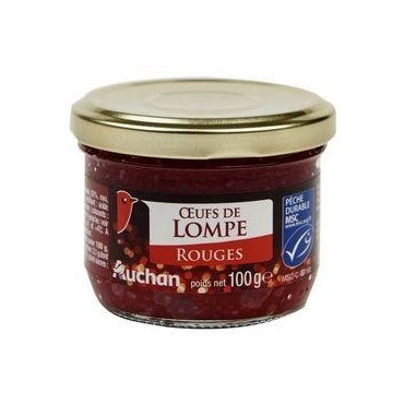 AUCHAN Oeufs de lompe rouges 100g