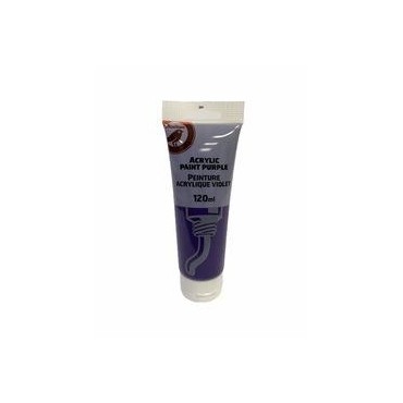 Auchan peinture acrylique violet 120 ml
