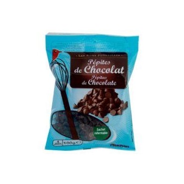 Auchan pépites chocolat 100g