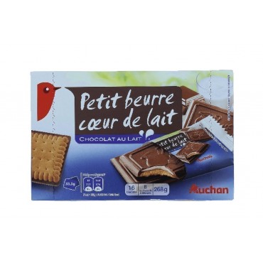 Auchan petit beurre cœur de lait 268g