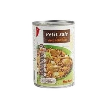 Auchan petit salé aux lentilles 420g