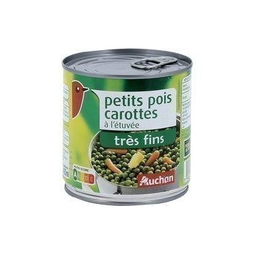 Auchan petits pois carottes très fin 265g