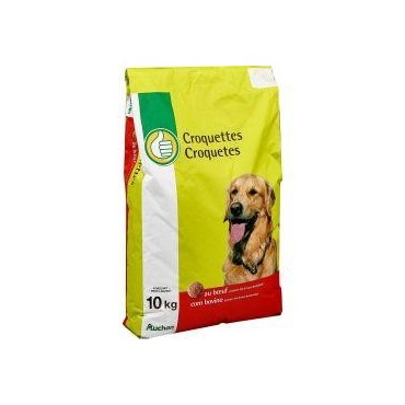 Auchan Pouce croquette boeuf pour chiens sac 10Kg