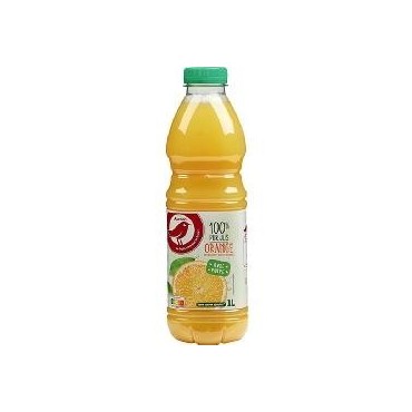 Auchan pur jus orange pulpe Pet 1L