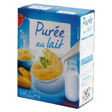 Auchan purée au lait de pommes de terre 375g