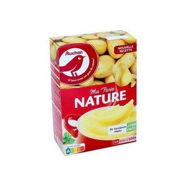 Auchan purée de pommes de terre nature 500g